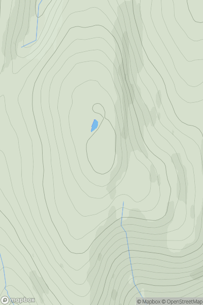 Thumbnail image for Carn Dearg Mor [Glen Albyn and the Monadh Liath] showing contour plot for surrounding peak